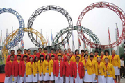 中國代表團(tuán)入駐北京奧運(yùn)村